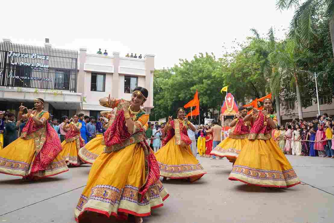 Parul University Cultural festivals and students performance photo 19